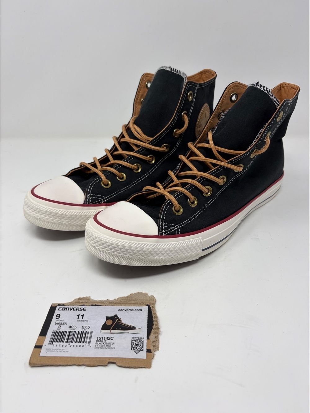 Converse Chuck Taylor All Star High Top Black Canvas Shoes,